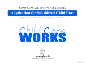 Pennsylvania Subsidized Child Care Application