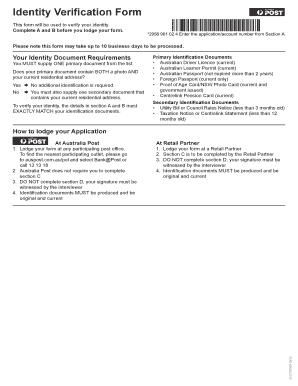 Identity Verification Form