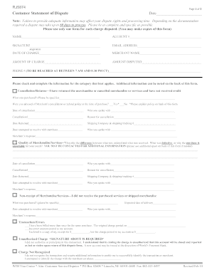 Cabela Dispute Form - Fill Online, Printable, Fillable, Blank | pdfFiller
