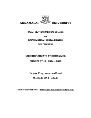 annamalai university phd prospectus 2019 20