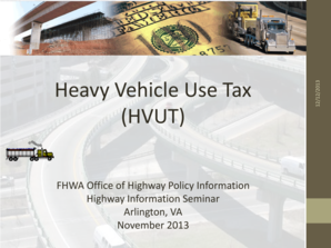 Heavy Vehicle Use Tax Overview