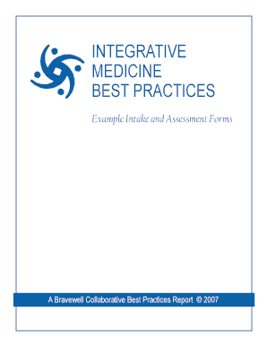 Integrative Medicine Intake Form
