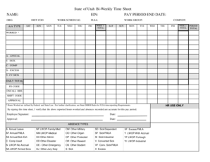 Cdc plus timesheet - dhrm utah