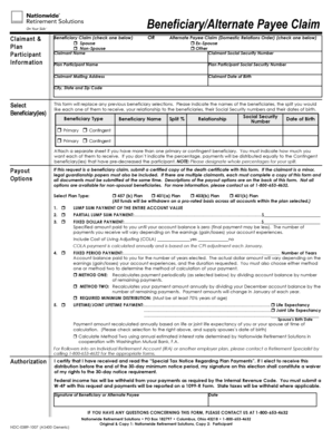 Beneficiary Claim Form
