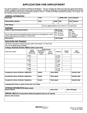 Application for Employment