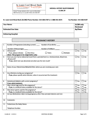 Medical History Questionnaire
