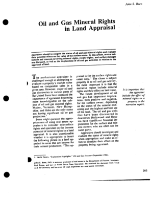 Land ground lease agreement - Oil and Gas Mineral Rights in Land Appraisal - Texas Land and ... - tlma