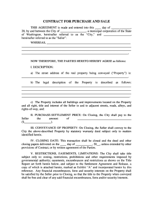 Contract for Purchase and Sale