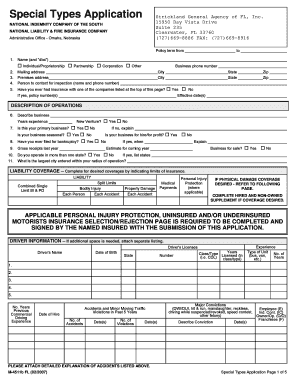 Special Types Application