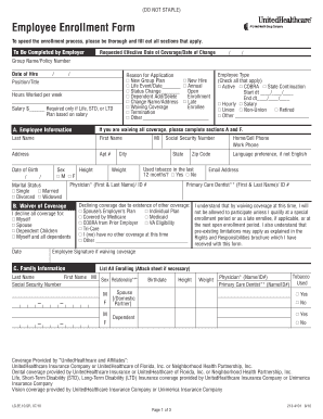 Employee Enrollment Form