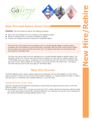 New Hire and Rehire Smart Form