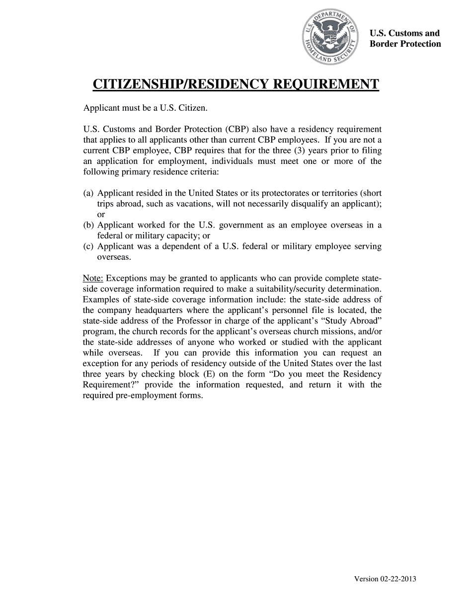 University of washington residency requirements