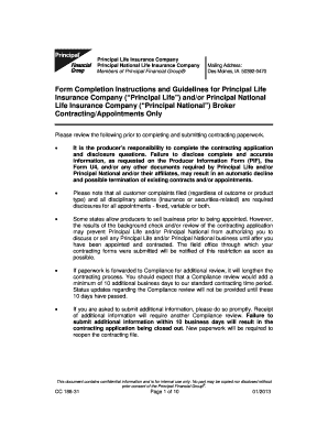 Principal Life Insurance Company Broker Contracting Form