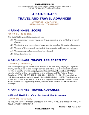 4 fah-3 h-460 travel and travel advances - US Department of State - state