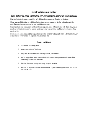 Debt Validation Letter