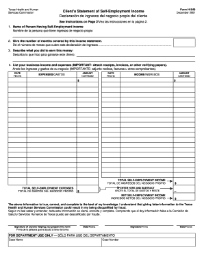 standard form 1049 2001