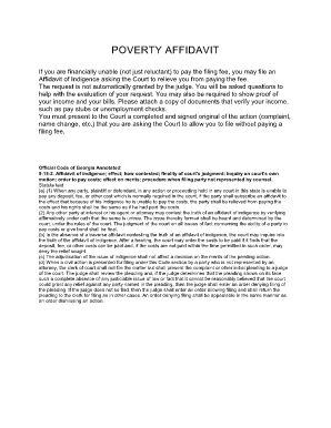 Poverty affidavit in douglas county ga