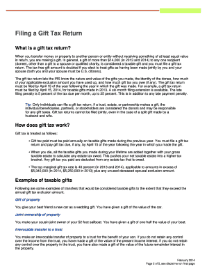 US Gift Tax Return Form 709