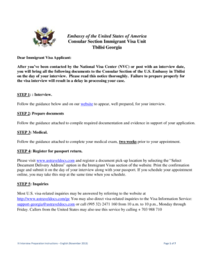 Consular Section Immigrant Visa Unit - photos state