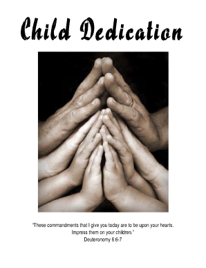 Child Dedication Application Form