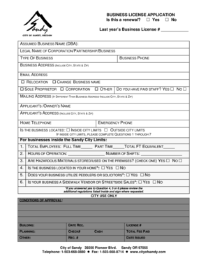 Business License Application