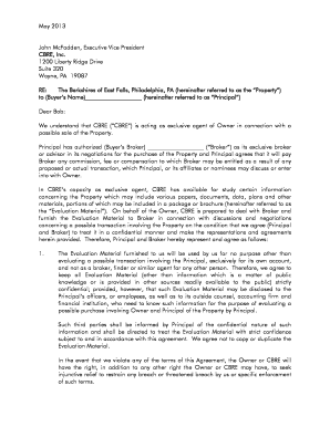 Confidentiality Agreement for Real Estate Transaction