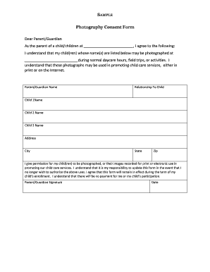 42 cfr part 2 consent form sample - Sample Photo Release Form form - Child Care Aware of Virginia