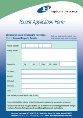Tenant Application Form
