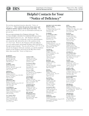 IRS Notice of Deficiency
