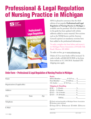 Professional & Legal Regulation of Nursing Practice in Michigan