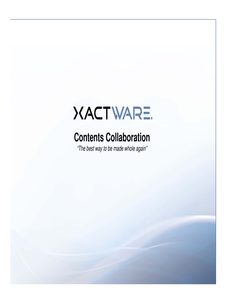 contents collaboration Preview on Page 1