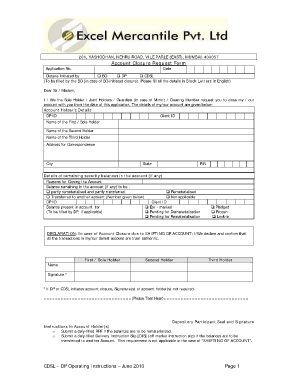Account Closure Request Form