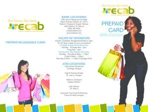 Eastern Caribbean Amalgamated Bank Prepaid Card Application