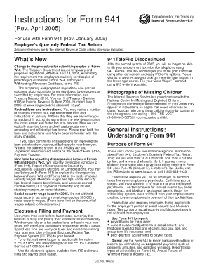 Instructions for Form 941