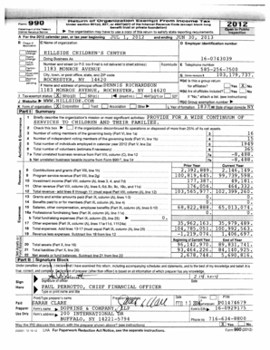 IRS Form 990 (2012) - Nonprofit Tax Return