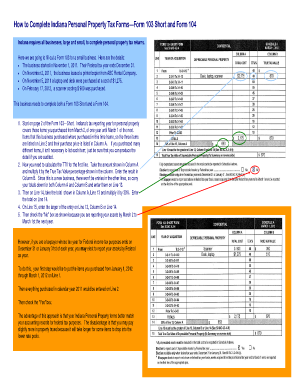 How to Complete Indiana Personal Property Tax Forms Form - tippecanoe in