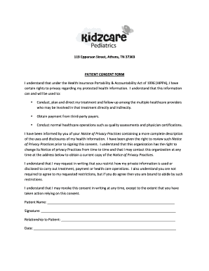 Patient Consent Form