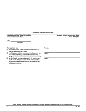 Well Disclosure of Grantee in Deed