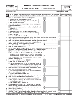Schedule L Standard Deduction Form