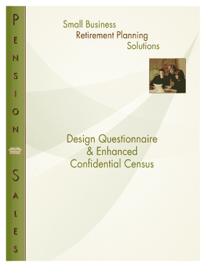 Small Business Retirement Plan Design Questionnaire