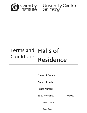UK Student Residence Tenancy Agreement