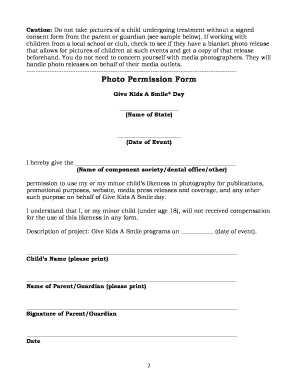 Photo Permission Form
