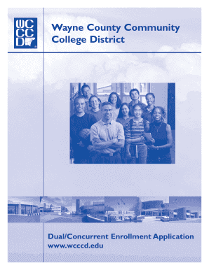 Wayne County Community College Dual/Concurrent Enrollment Application