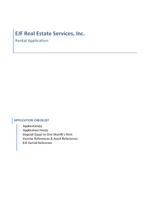 Rental Application Form