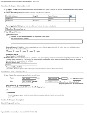 Fillable Online medicaid Print application selector for 1915(b)Waiver ...