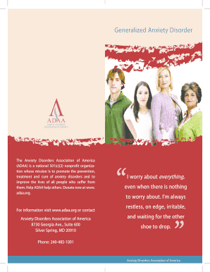 Generalized Anxiety Disorder Information and Self-Test