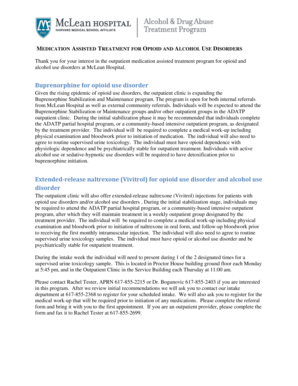Medication Assisted Treatment Referral Form