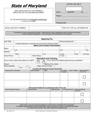 State Employment Application MS100 - Garrett County Health ... - garretthealth