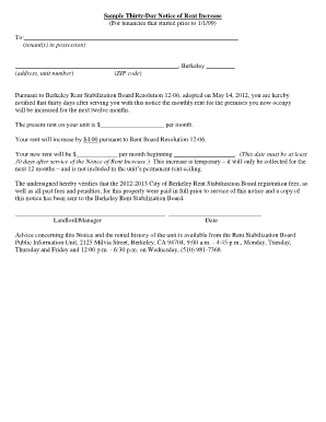 Rent increase notice - Rental increase informational notice for section 8 landlords - cityofberkeley