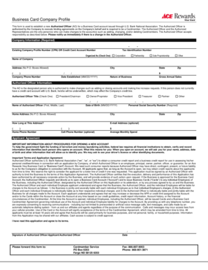 U.S. Bank Business Card Authorized Officer Form